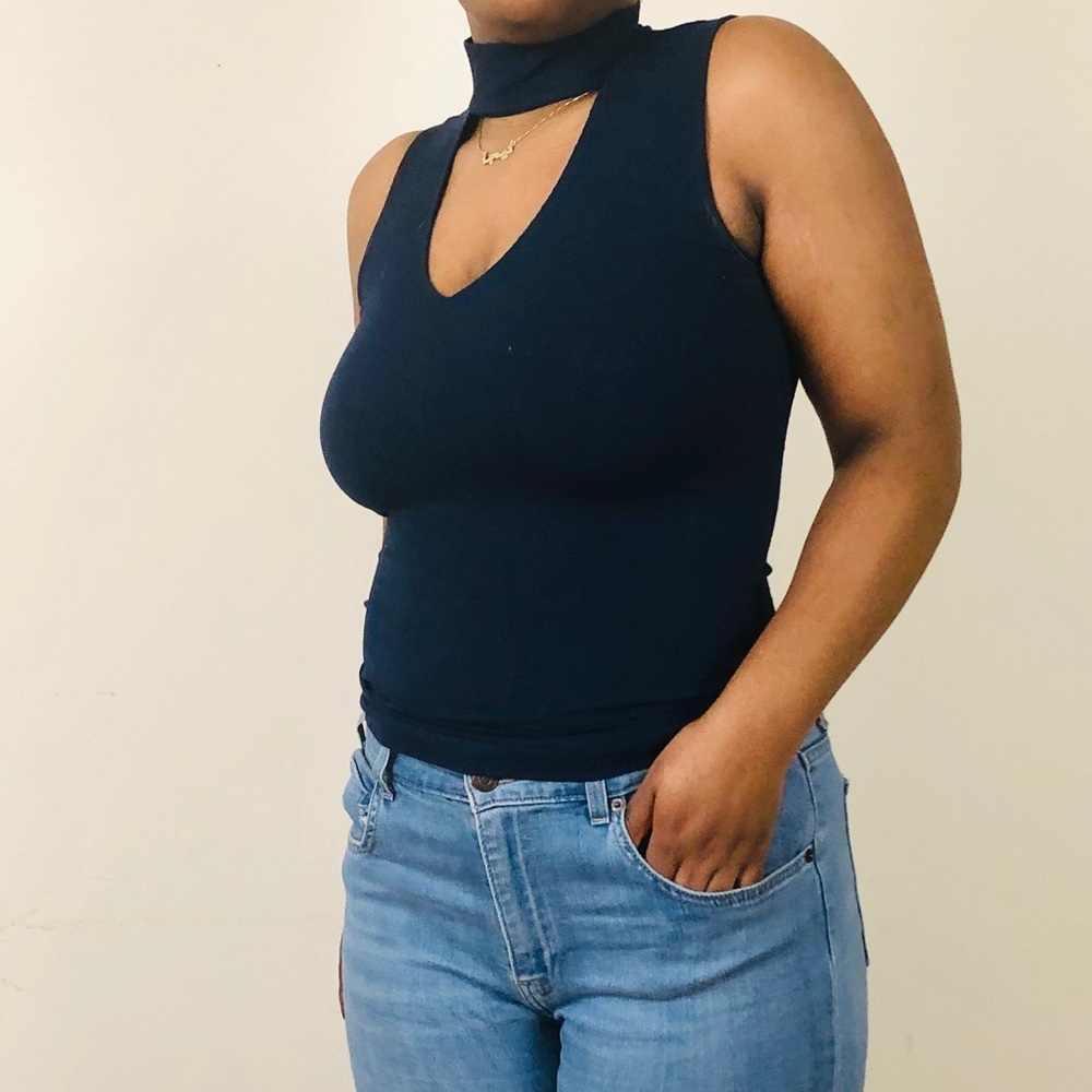 Mock neck sweater